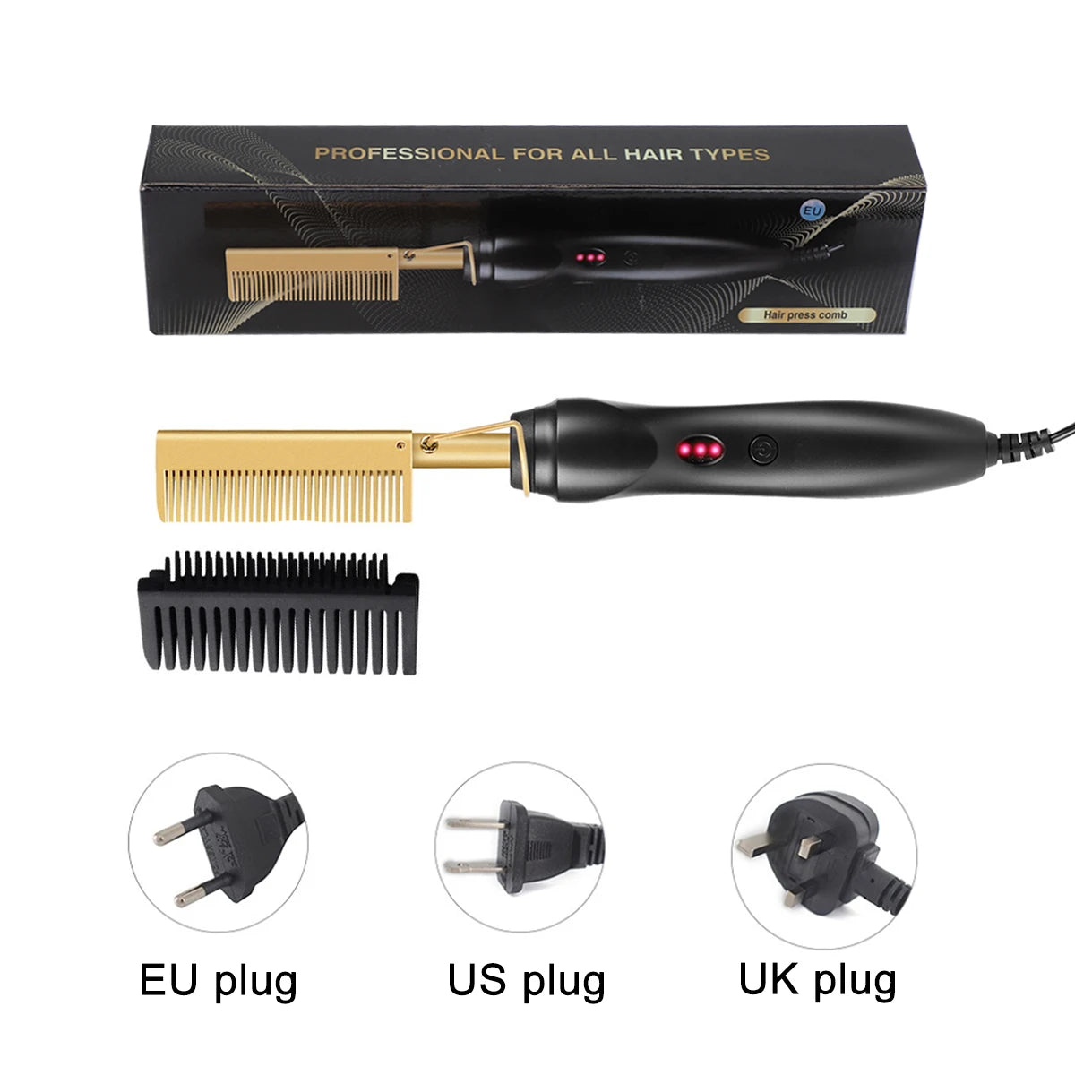 Hot Comb Hair Straightener Electric Heating